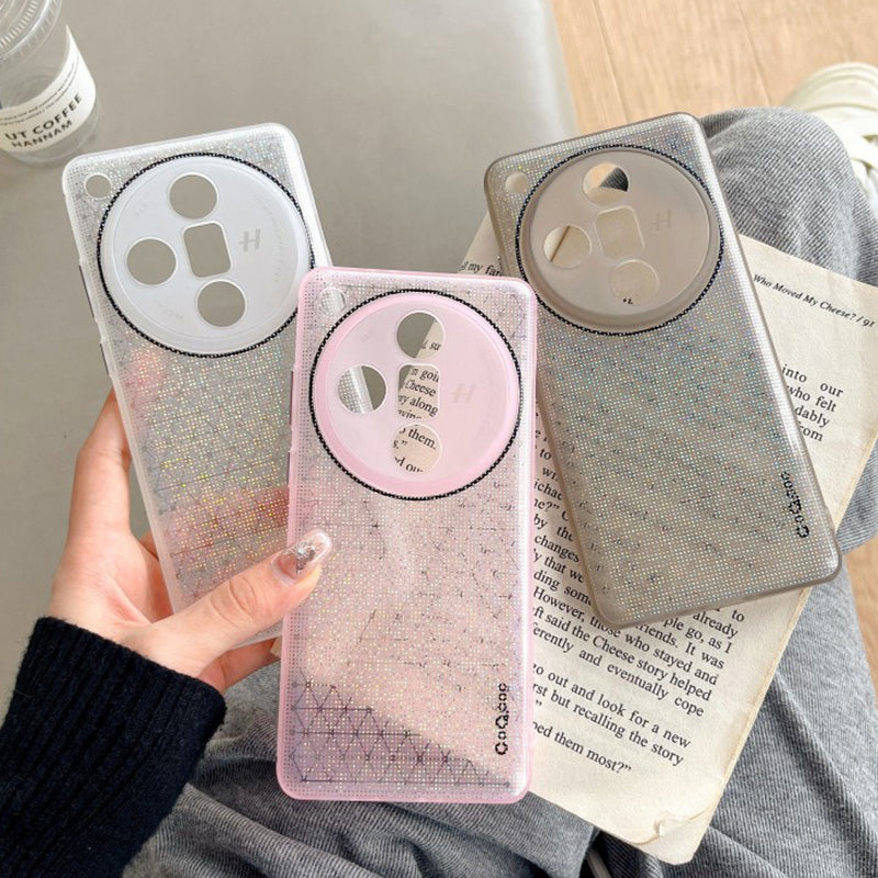 Q.COO For Oppo Find X7 5G TPU Case Aurora Effect Anti-scratch Phone Cover Q.COO For Oppo Find X7 5G TPU Case Aurora Effect Anti-scratch Phone Cover